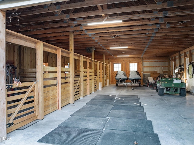 view of horse barn