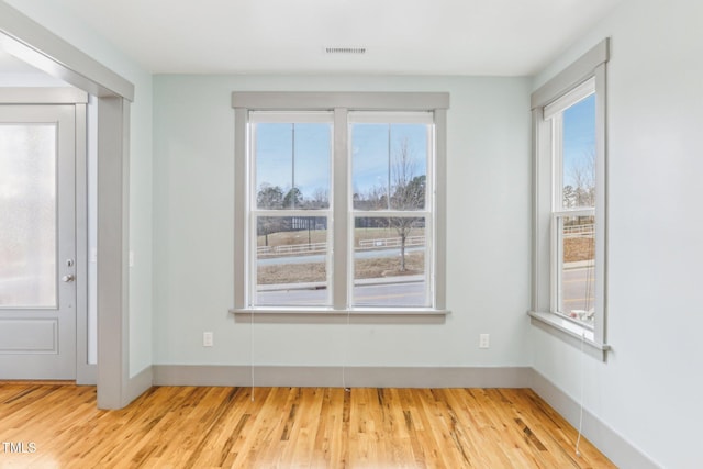 interior space featuring light wood-type flooring