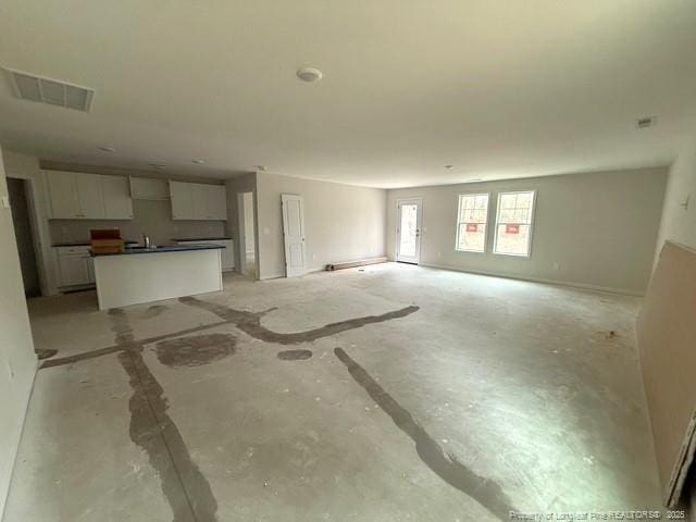 view of unfurnished living room