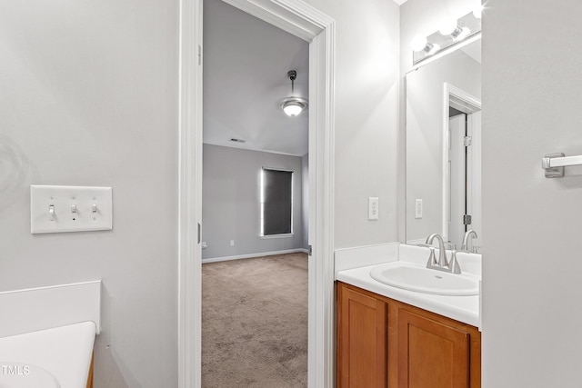 bathroom featuring vanity