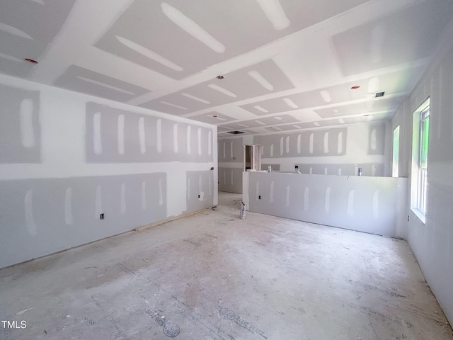 view of spare room