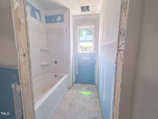 bathroom with shower / bath combination