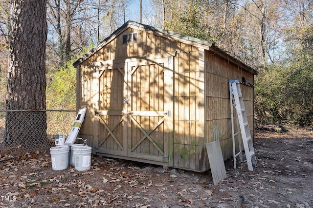 view of outdoor structure