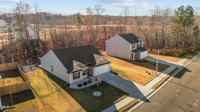 birds eye view of property