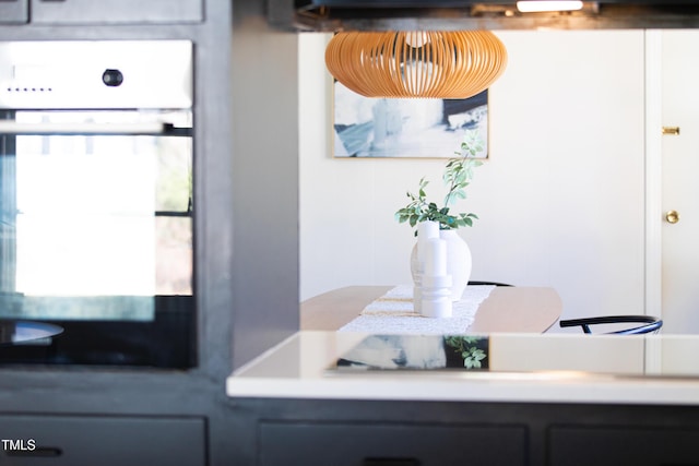 interior space featuring oven