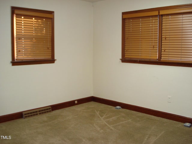 view of carpeted empty room