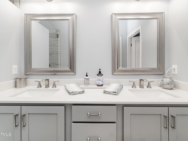 bathroom featuring vanity