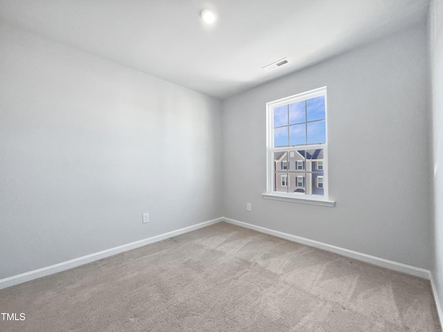 view of carpeted empty room