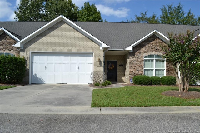 ranch-style house with a garage