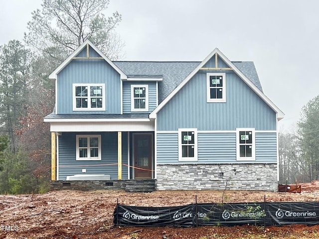 craftsman house with a porch