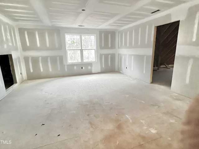 view of unfurnished living room