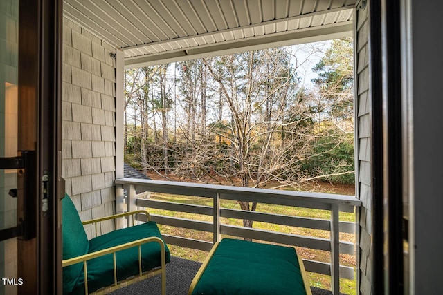 view of balcony