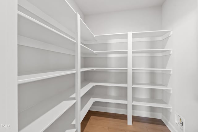 view of storage area
