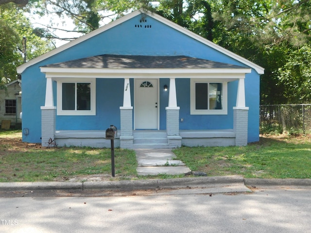 bungalow-style home featuring a porch