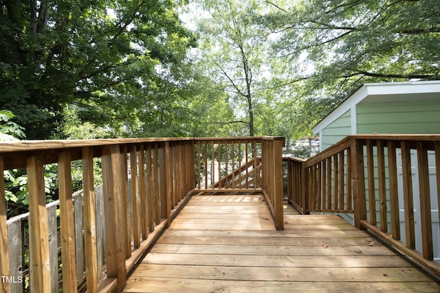 view of deck