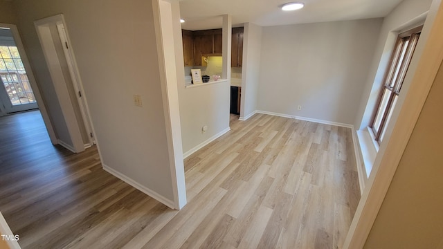 interior space with light wood-type flooring