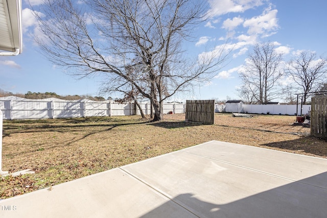 view of yard featuring a patio