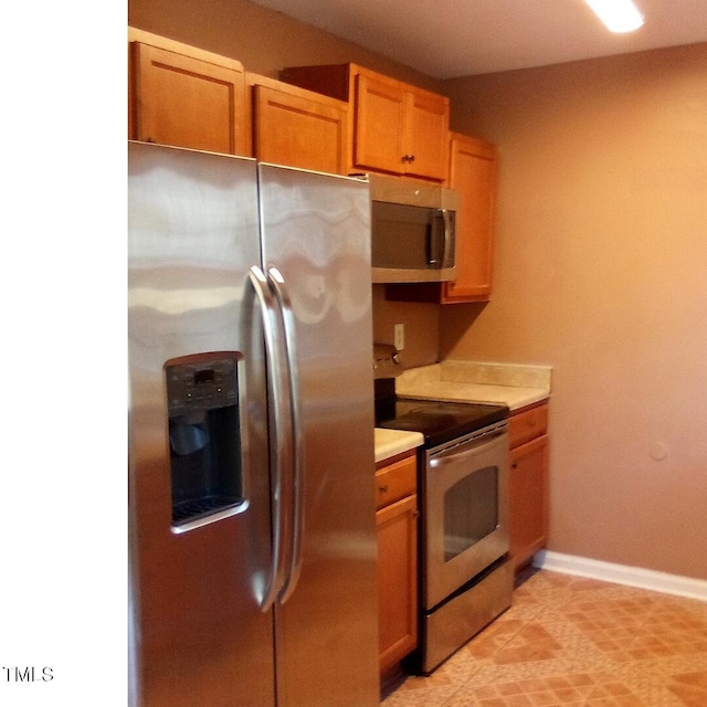 kitchen with stainless steel appliances