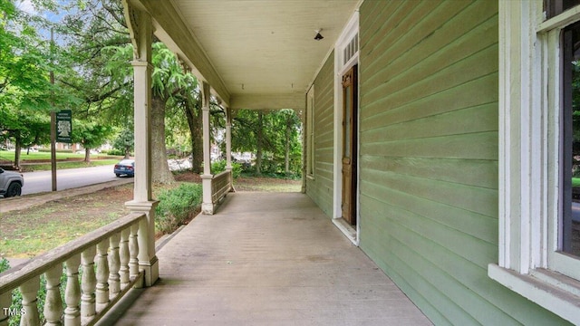 view of patio / terrace with a porch