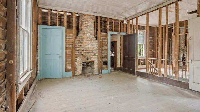 miscellaneous room featuring a fireplace