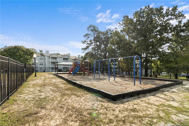 view of jungle gym