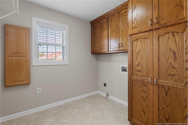 4419 Cameron Rd, Hope Mills, NC 28348 - washroom featuring cabinet space, hookup for an electric dryer, and washer hookup
