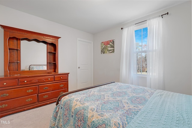 bedroom with carpet floors