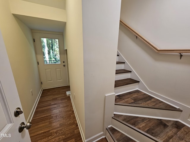 interior space featuring wood-type flooring