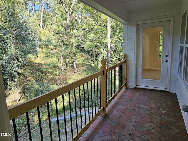 view of balcony