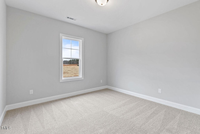 view of carpeted empty room