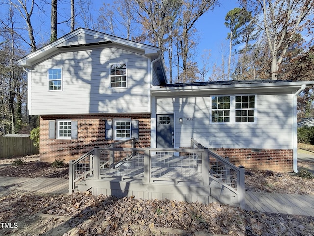 302 N Montreal Ct, Cary, NC 27511 - view of tri-level home