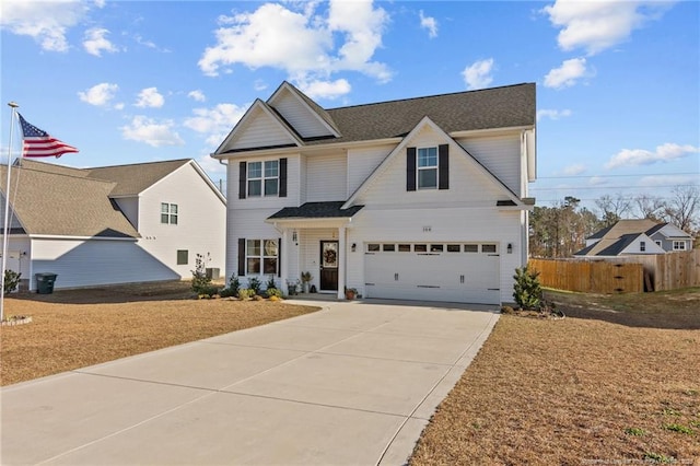 view of front of home featuring a garage