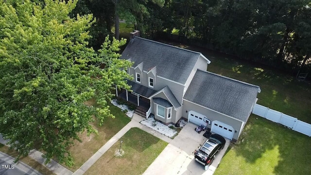 birds eye view of property