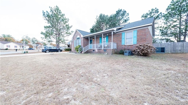 view of front of home with covered porch