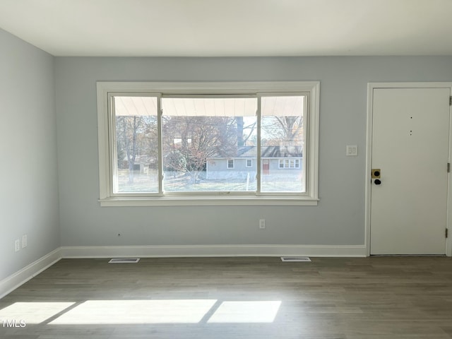 interior space featuring hardwood / wood-style floors