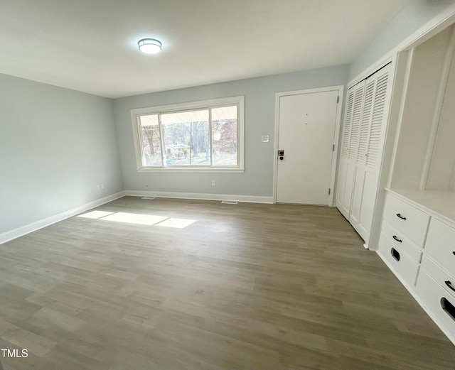 interior space with wood-type flooring