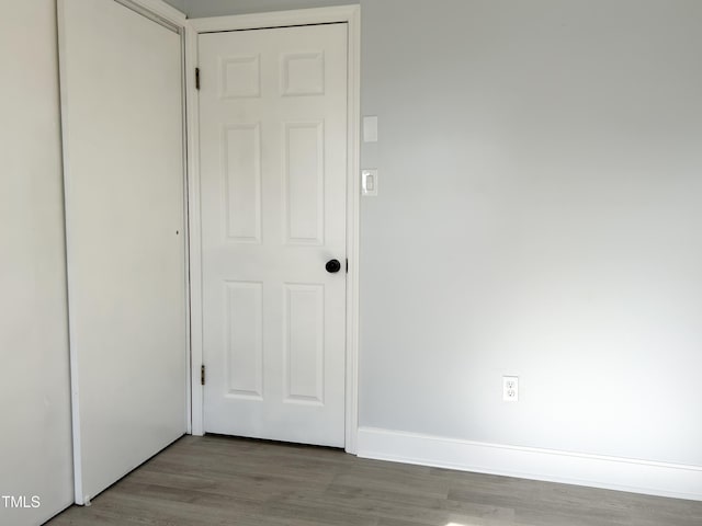 interior space with light hardwood / wood-style flooring