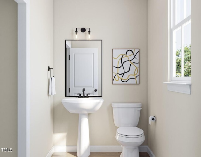 1204 Holding Village Way, Wake Forest, NC 27587 - half bath featuring baseboards and toilet