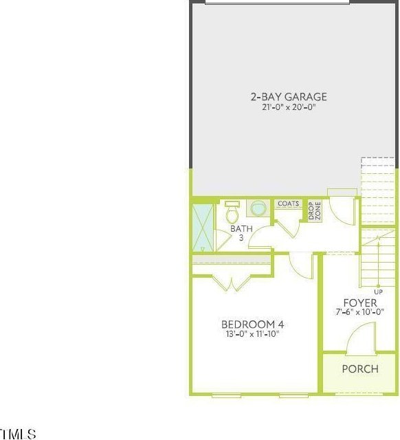 1204 Holding Village Way, Wake Forest, NC 27587 - view of floor plan / room layout