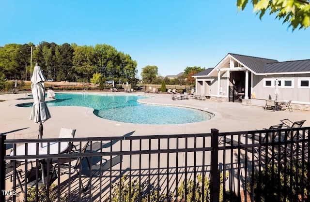 1204 Holding Village Way, Wake Forest, NC 27587 - community pool featuring a patio