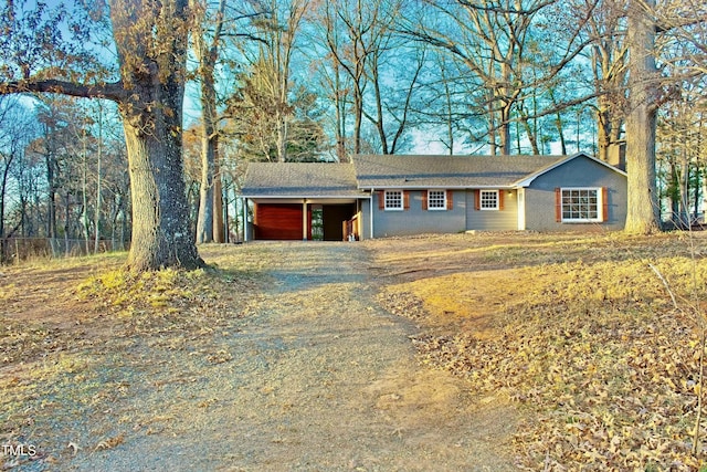 view of ranch-style house