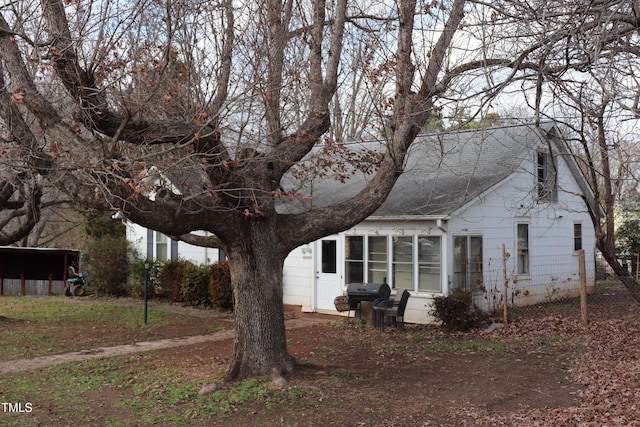 view of side of home