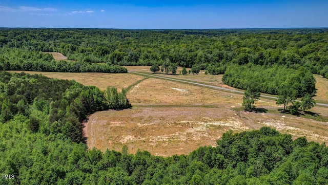 bird's eye view featuring a rural view