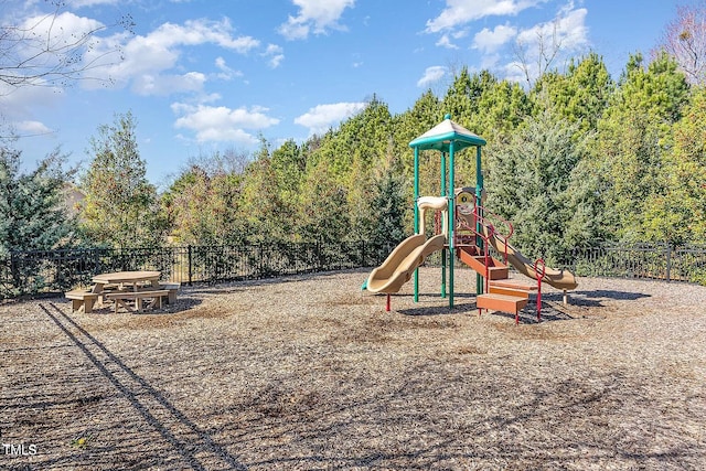 view of jungle gym