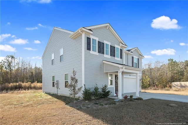 view of front of house featuring a garage