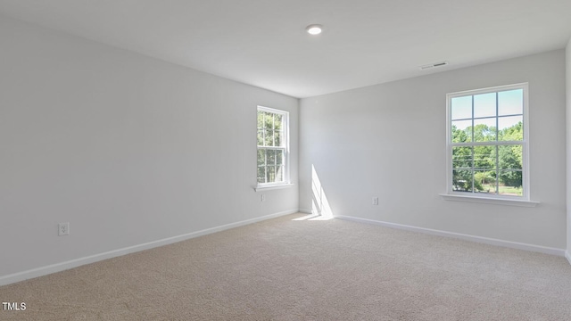 empty room featuring carpet flooring