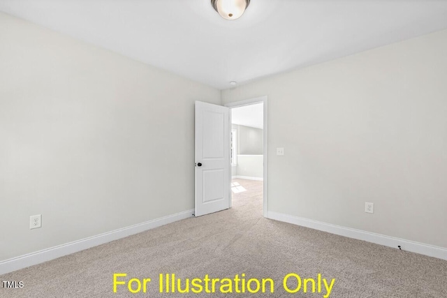 empty room with carpet flooring