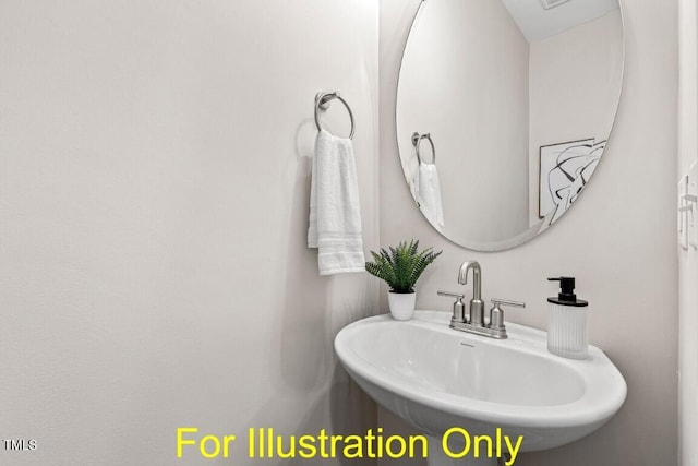 212 Rawhide Dr, Louisburg, NC 27549 - bathroom with a sink