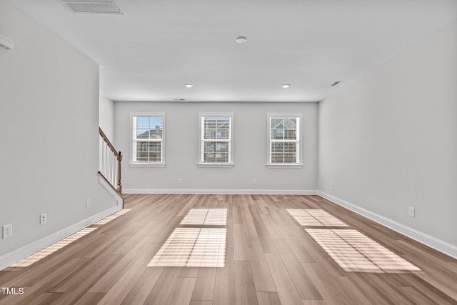 interior space featuring light hardwood / wood-style floors