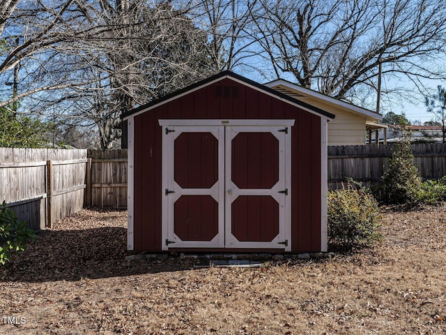 view of outdoor structure